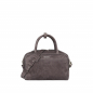 Preview: Crossbody Bag Henkeltasche aus Wildleder in taupe